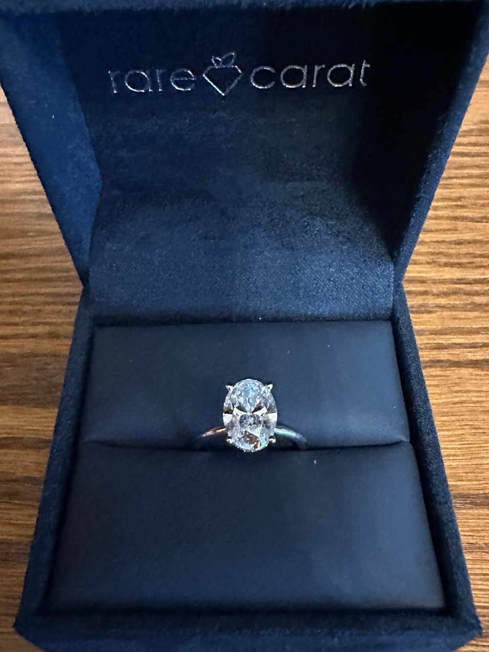 2.86 Carat Oval Lab-Grown Diamond Ring